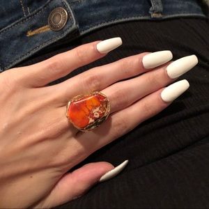 Charlene K jasper cigar ring
